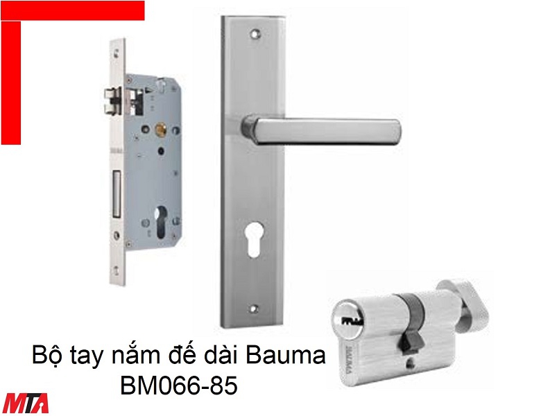 Bộ khóa cửa Bauma Hafele BM066-85 MSP 911.84.114 tay gạt đế dài