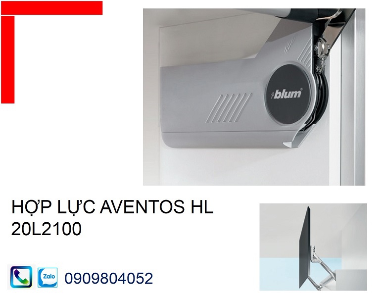 Bộ hợp lực 20L2100 cho bộ tay nâng Blum Aventos HL màu xám
