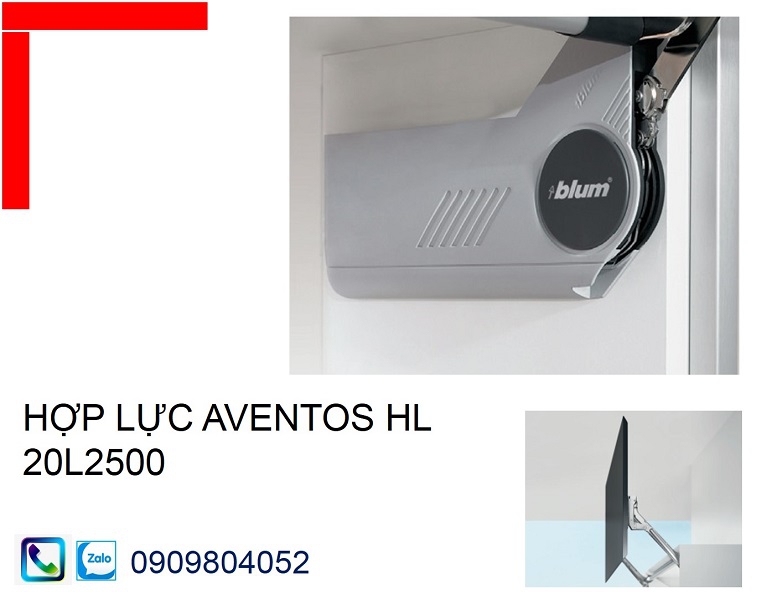Bộ hợp lực 20L2500 cho bộ tay nâng Blum Aventos HL màu xám