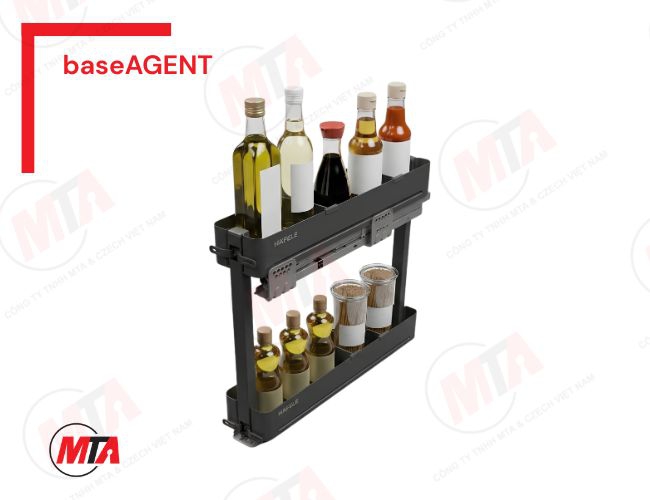 Kệ gia vị Hafele baseAGENT MSP 545.14.322 - Giải pháp tối ưu khoang tủ dưới hẹp cho bếp hiện đại