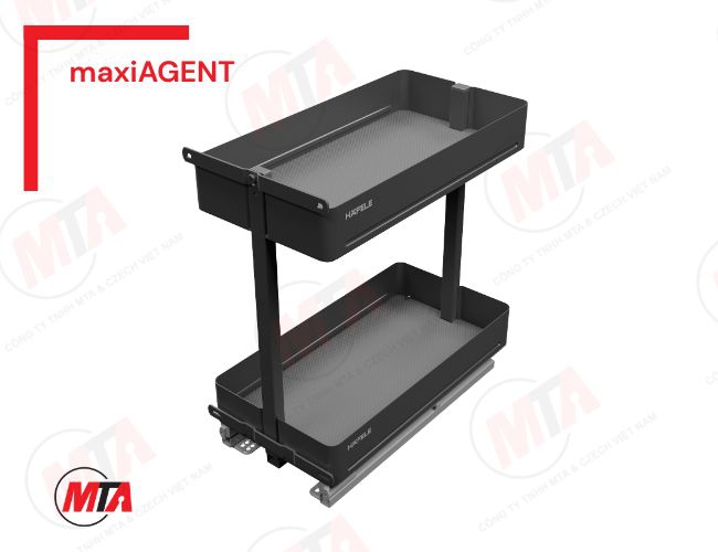 Kệ gia vị Hafele maxiAGENT MSP 545.14.323 - Kệ kéo 2 tầng cho tủ bếp dưới rộng 300mm