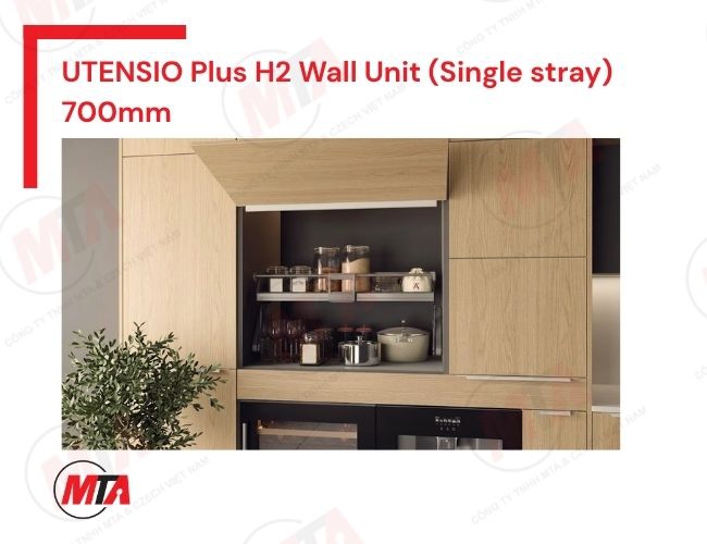 Kệ nâng hạ Hafele UTENSIO Plus H2 Wall Unit MSP 504.68.374 - Kệ 1 tầng cho tủ rộng 700mm