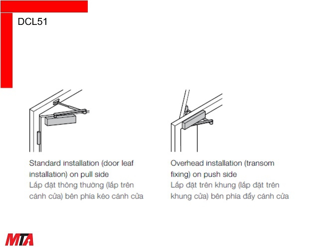 Tay đẩy hơi Hafele DCL51 MSP 931.84.829 cửa rộng 1250mm năng 100 kg không giữ cửa