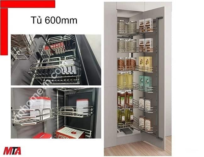 Tủ đồ kho 6 tầng Hafele Kosmo-P 595.71.073 inox 304 nan ovan tủ rộng 600 mm