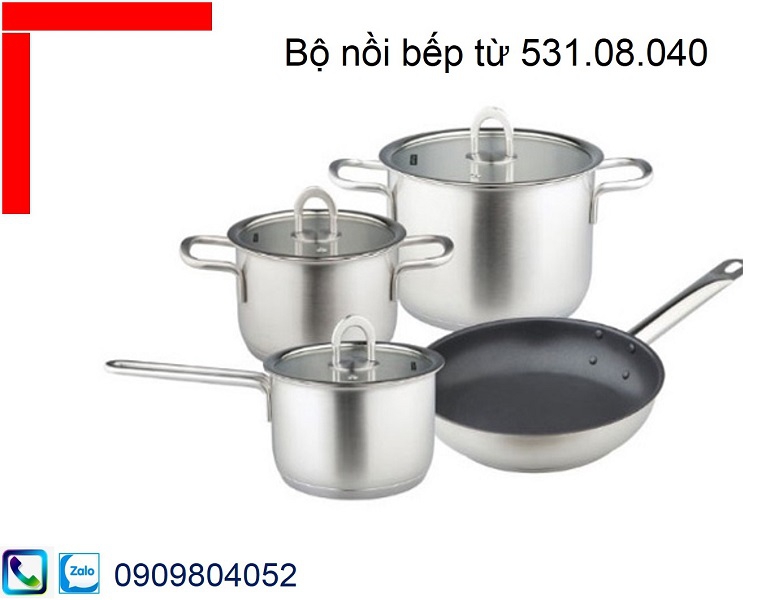 Bộ nồi bếp từ Hafele MSP 531.08.040 chất liệu inox 304